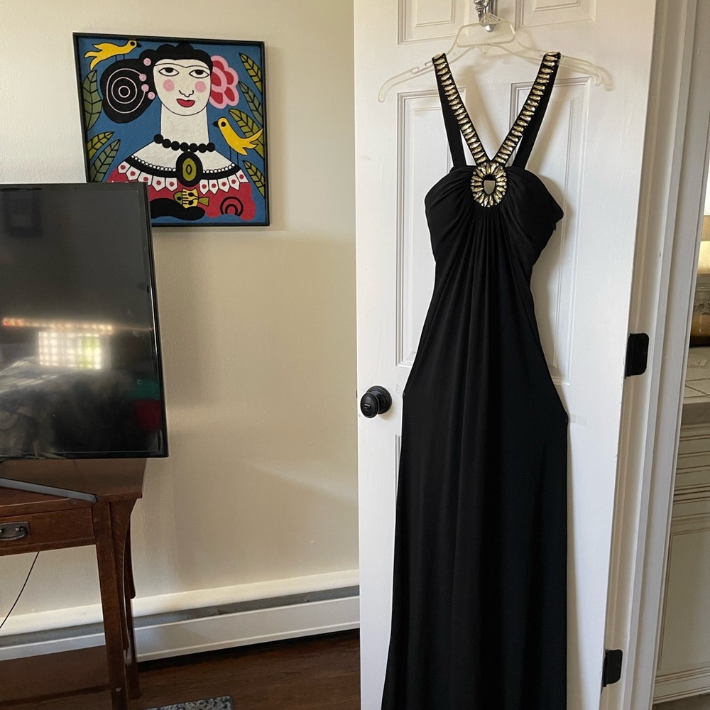 Women formal jeweled dress.